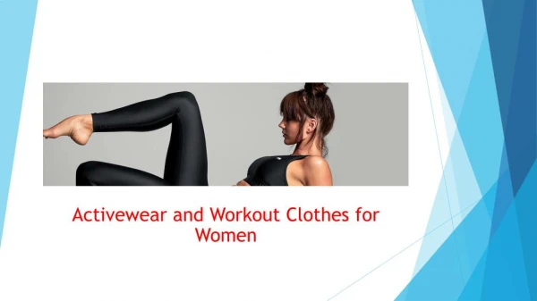 Activewear and Workout Clothes for Women