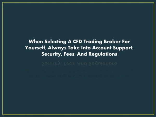 Now A CFD Demo Trading Account Is The Same As A Live Trading Account,