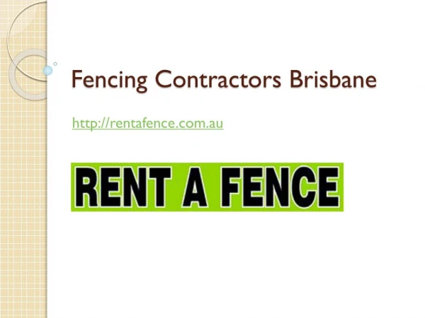 Fencing Contractors Brisbane