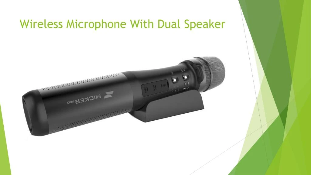 wireless microphone with dual speaker