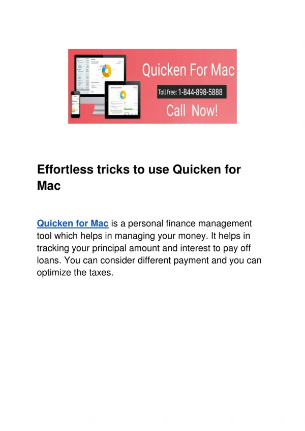 Effortless tricks to use Quicken for Mac