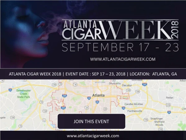 Join Atlanta Cigar Week Events at Atlanta, GA on Sep 17- Sep 23, 2018