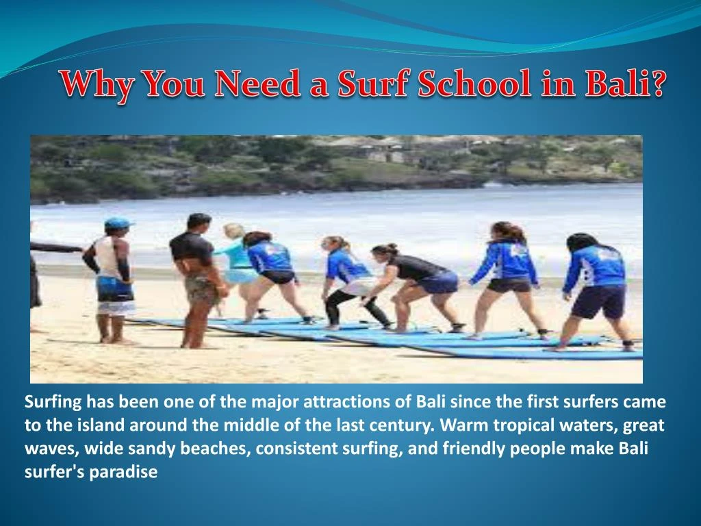 why you need a surf school in bali