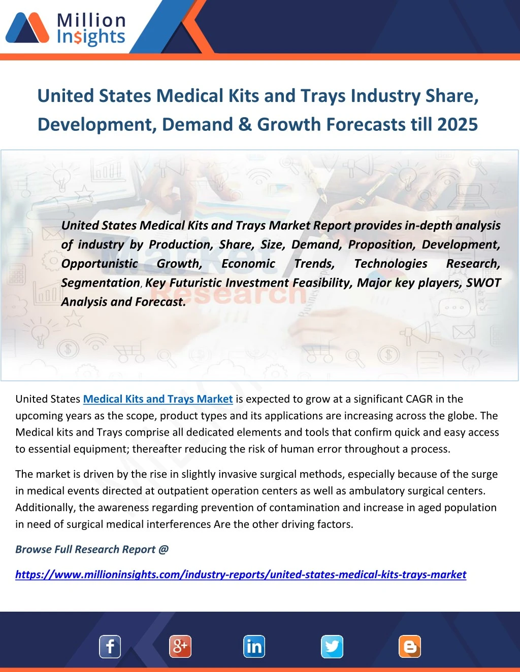 united states medical kits and trays industry