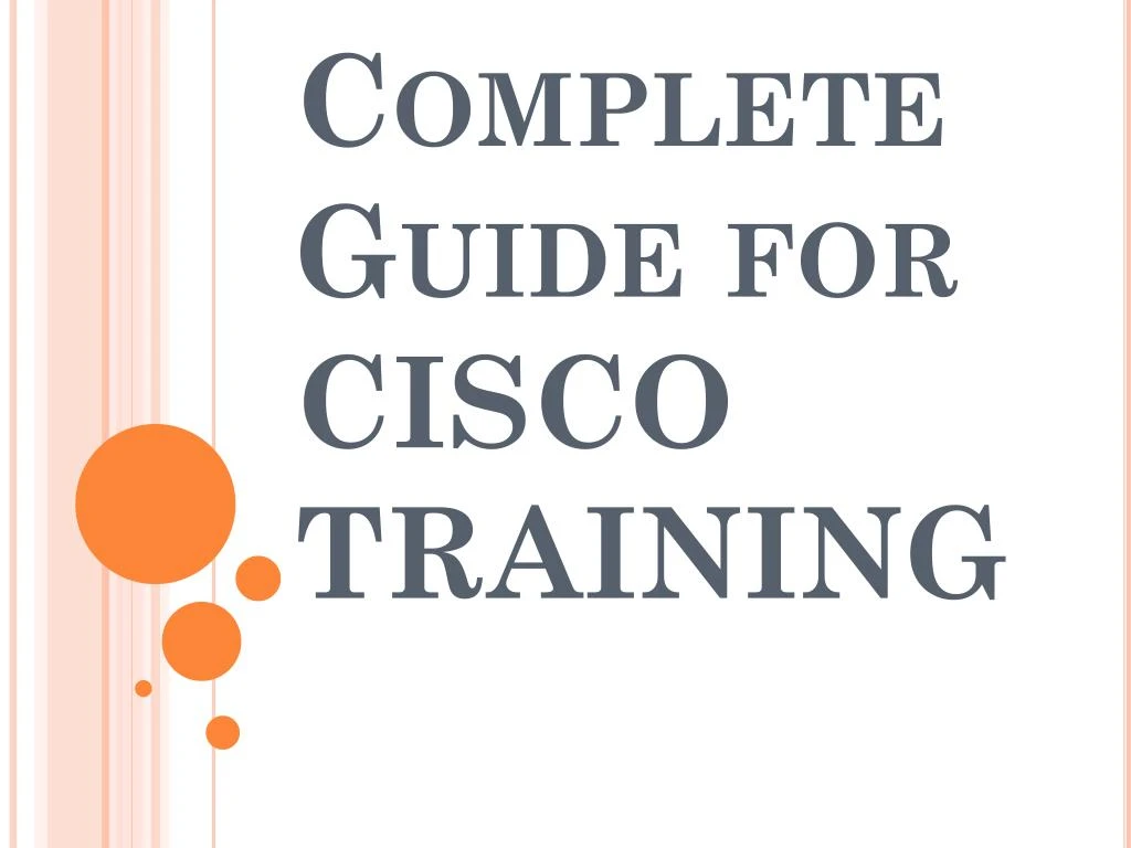 complete guide for cisco training