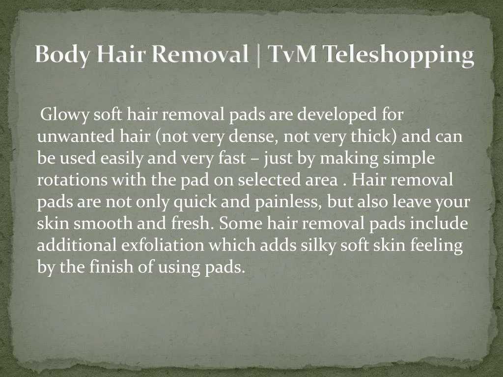body hair removal tvm teleshopping