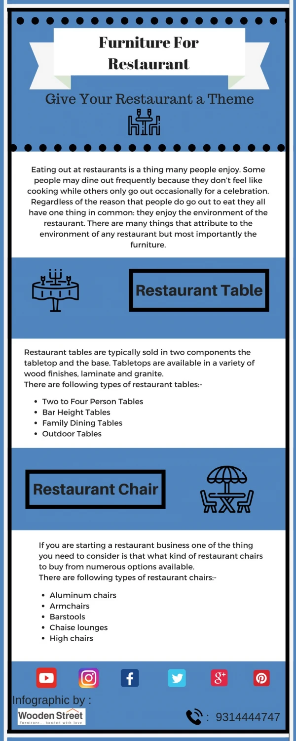 Restaurant Furniture for Sale - Wooden Street