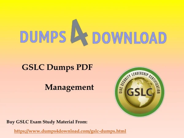 Get GSLC Exam BrainDumps - GIAC GSLC PDF