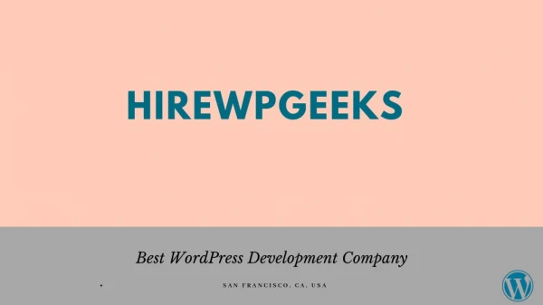 Wordpress development service provider