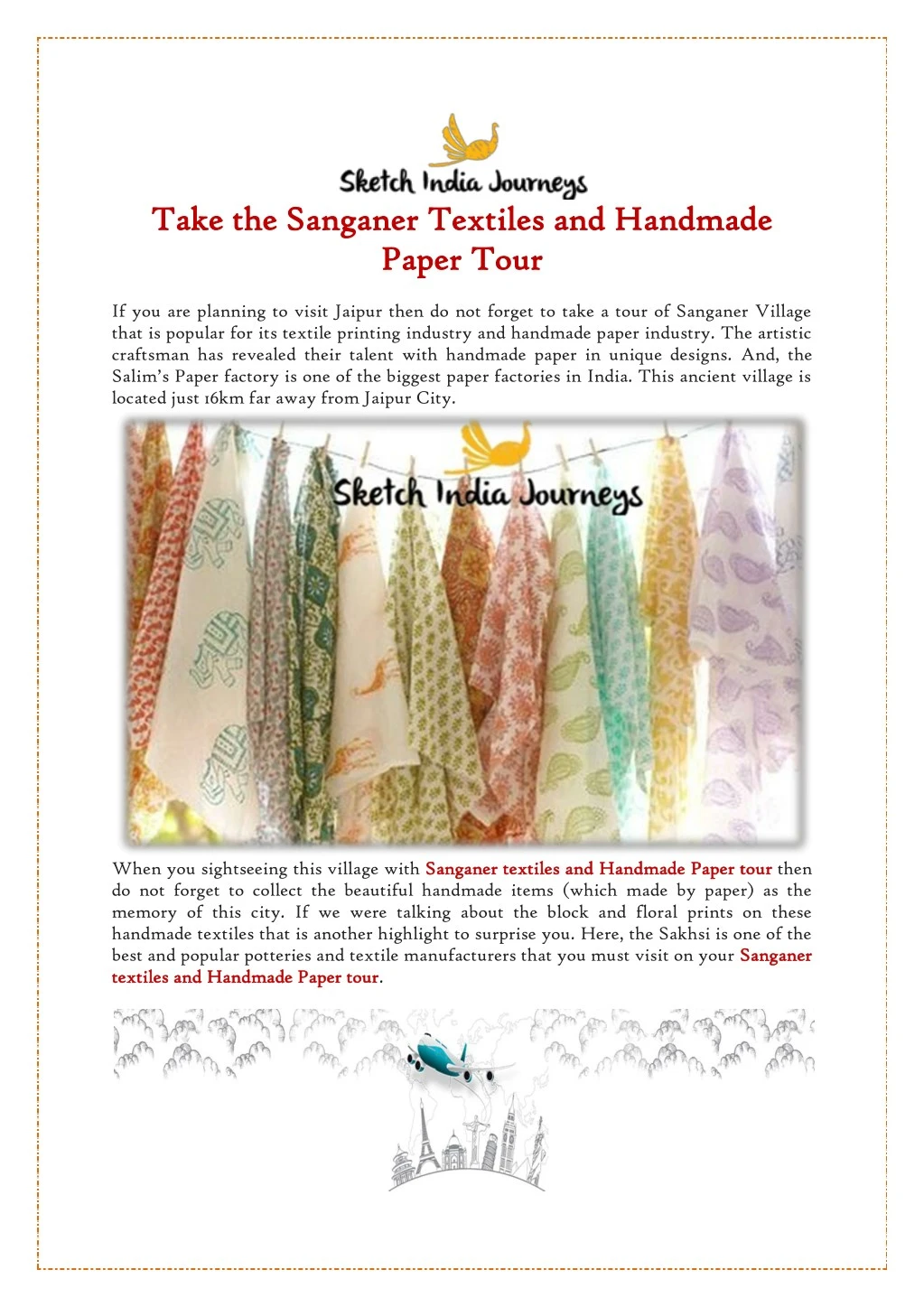 take the sanganer textiles and handmade take