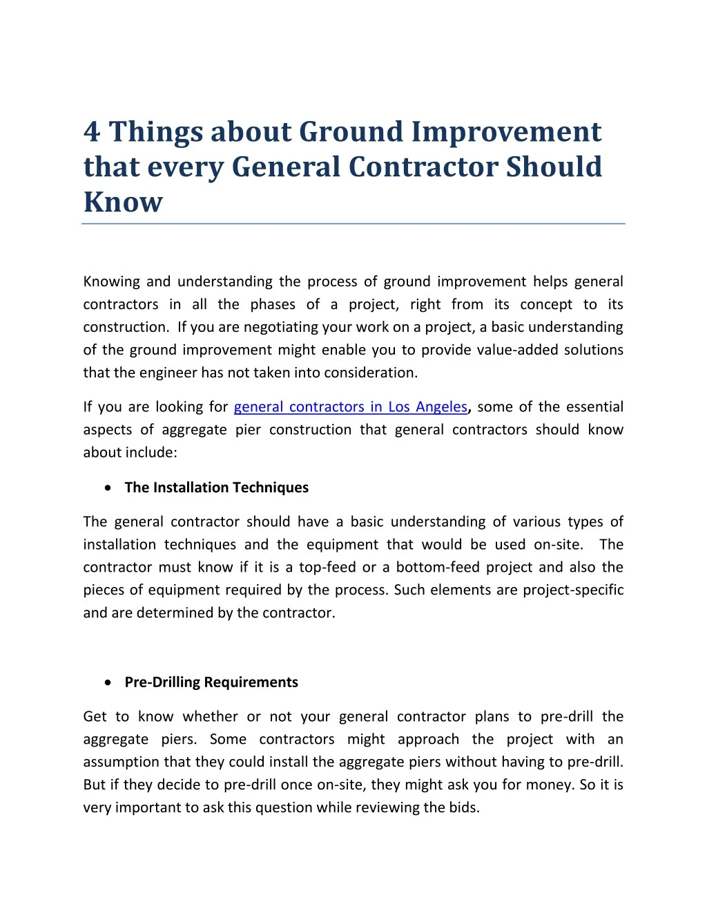 4 things about ground improvement that every