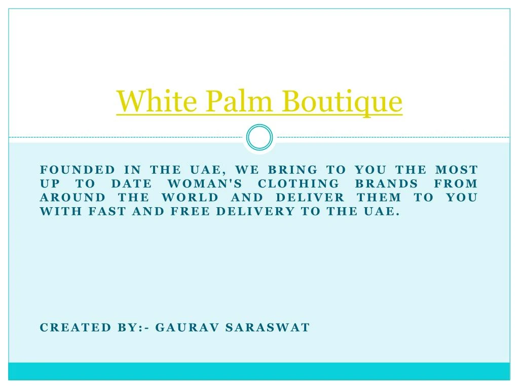 white palm boutique