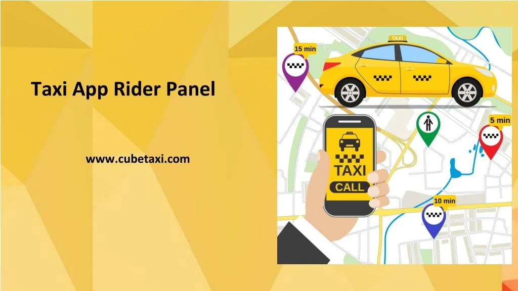 taxi app rider panel