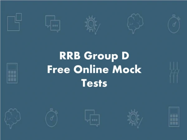 RRB Group D Mock Test