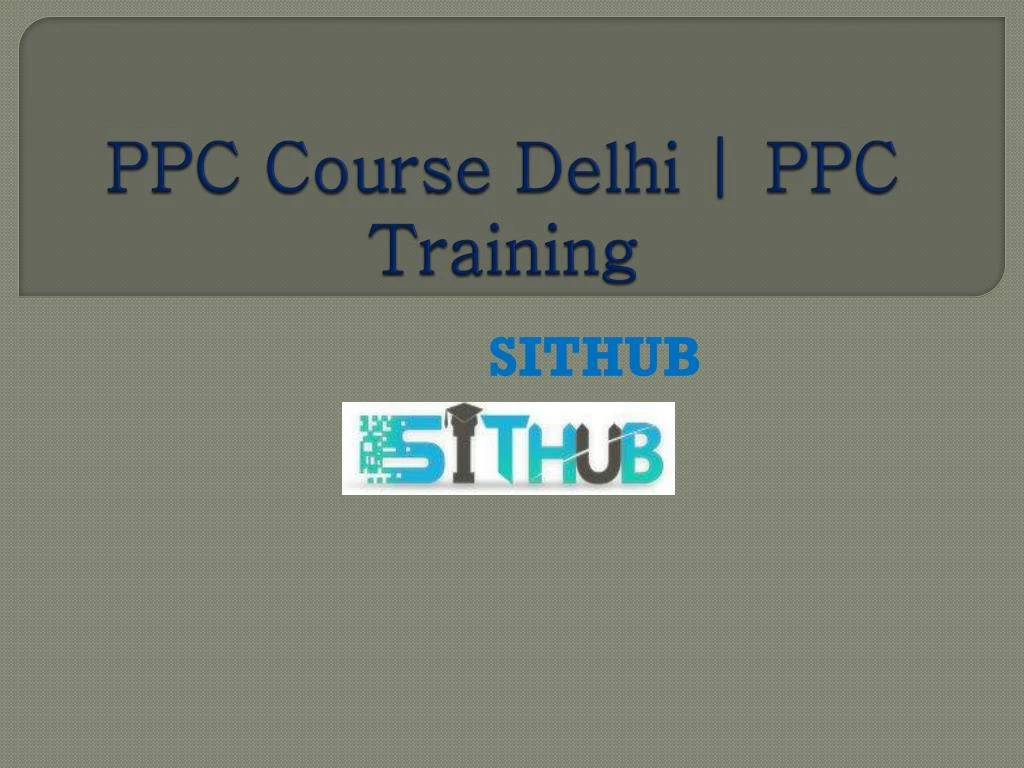 ppc course delhi ppc training