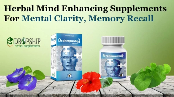 Herbal Mind Enhancing Supplements for Mental Clarity, Memory Recall