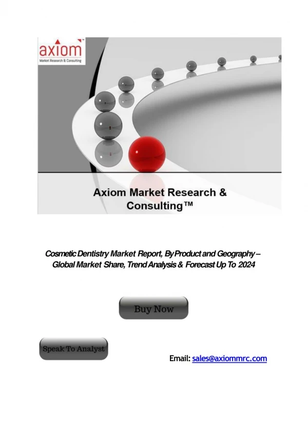 Cosmetic dentistry Market Competitive Dynamics & Global Outlook 2024