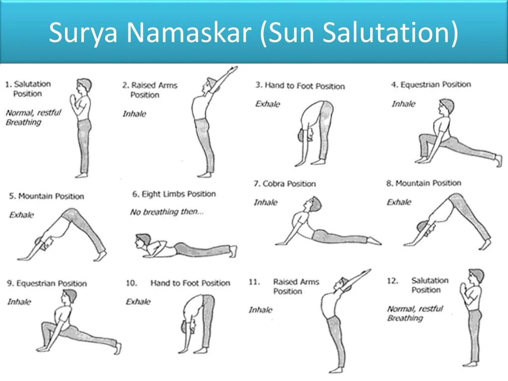 Yoga Poses Surya Namaskar Poster 24 X 36 | eBay