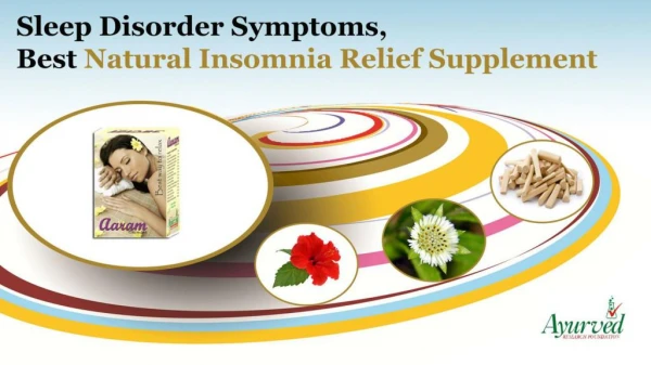 Sleep Disorder Symptoms, Best Natural Insomnia Relief Supplement