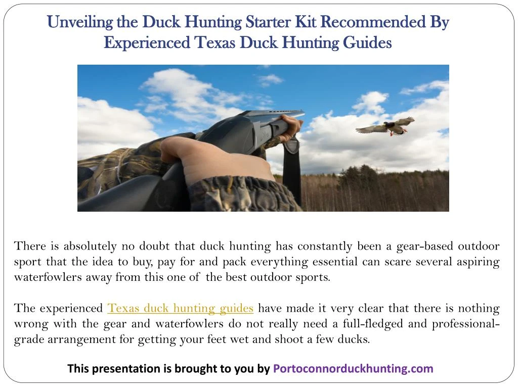 unveiling the duck hunting starter