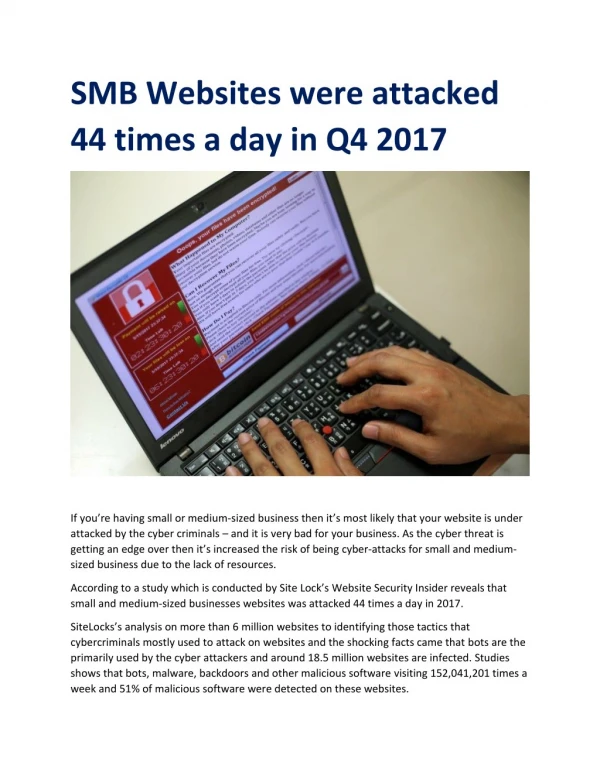 smb websites were attacked 44 times