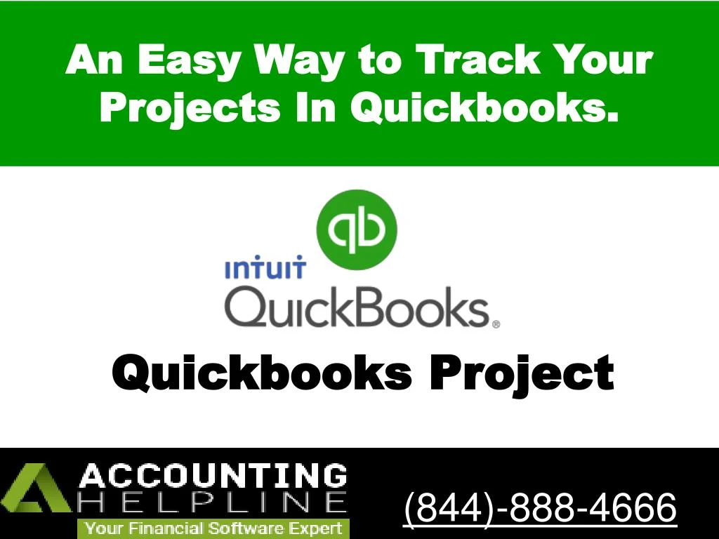 an easy way to track your projects in quickbooks