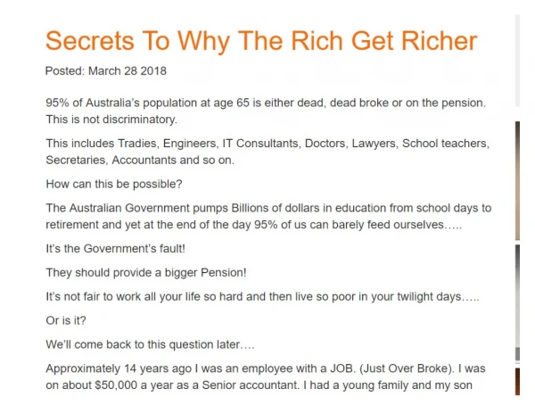 Secrets To Why The Rich Get Richer | Success Accounting Group