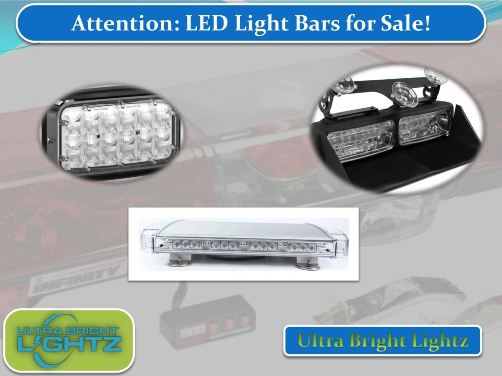 attention led light bars for sale
