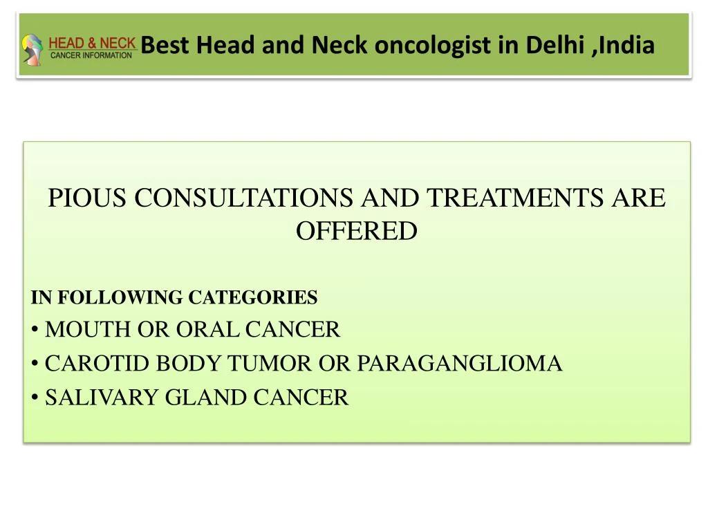 best head and neck oncologist in delhi india
