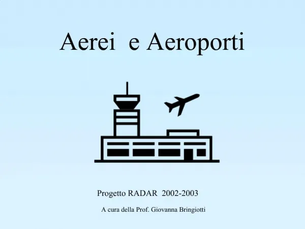 Aerei e Aeroporti