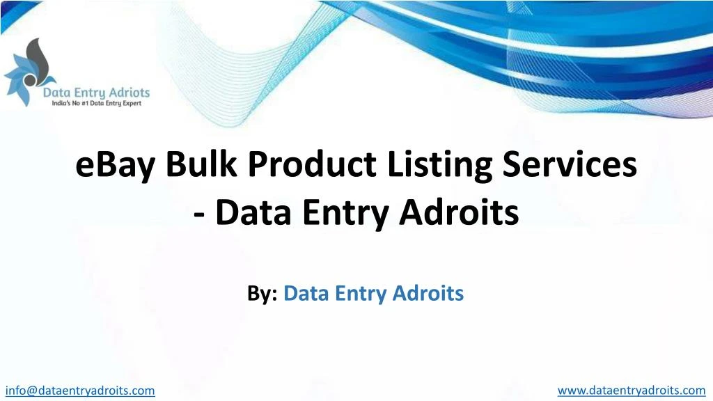 ebay bulk product listing services data entry