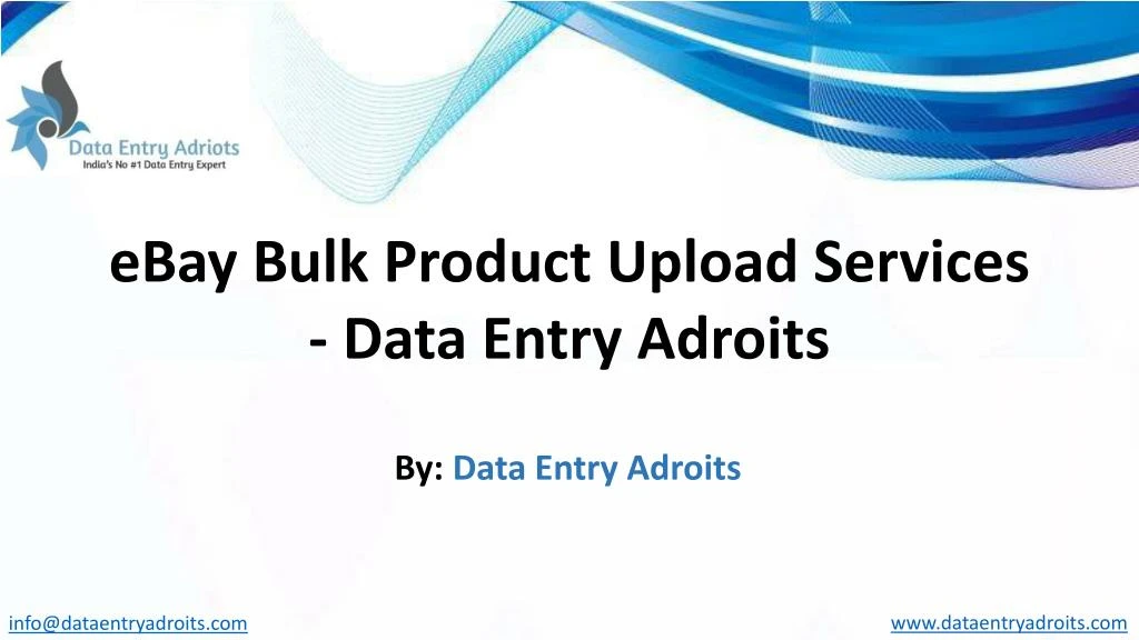 ebay bulk product upload services data entry