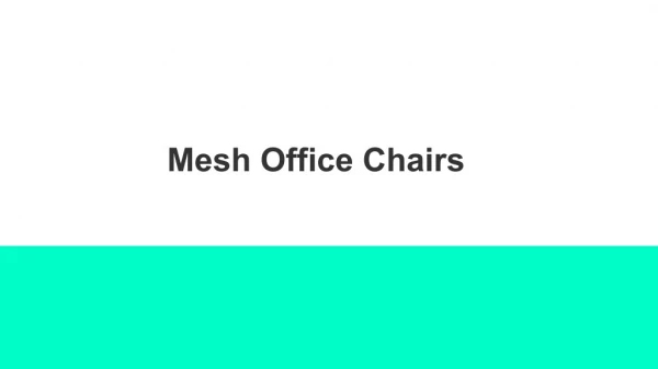 Mesh office chair