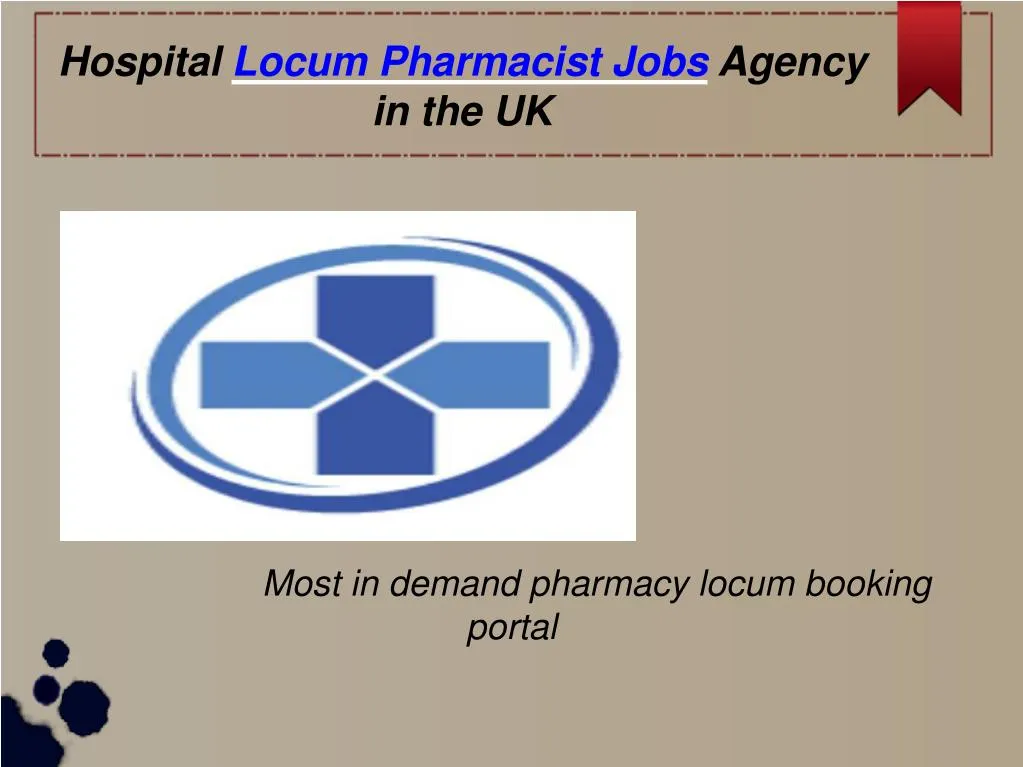 hospital locum pharmacist jobs agency in the uk