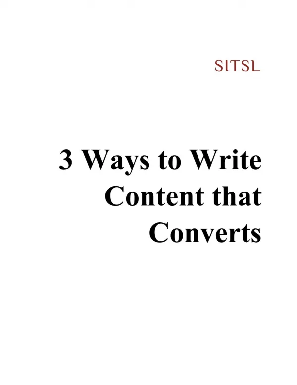 3 Ways to Write Content that Converts