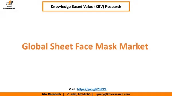 Sheet Face Mask Market Size to reach $1.4 billion by 2024