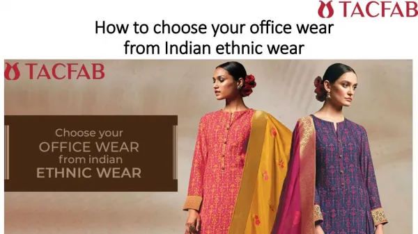 salwar suit and salwar kameez choose as indian ethnic wear at Tacfab