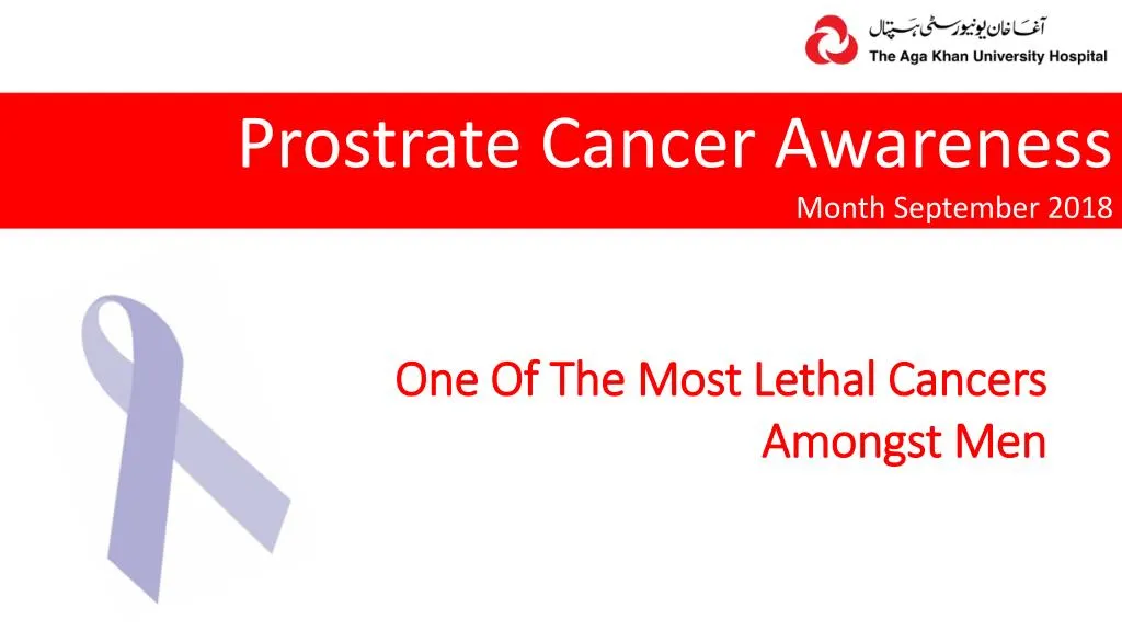 prostrate cancer awareness month september 2018