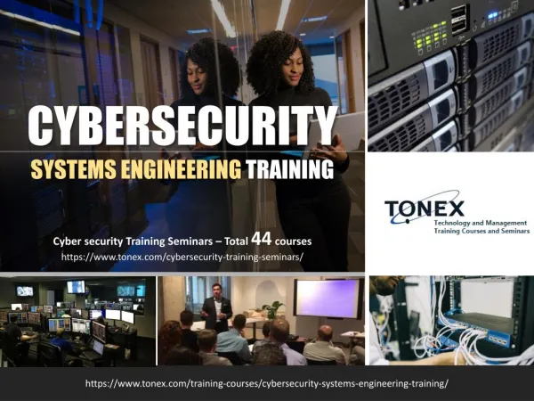 Cybersecurity Systems Engineering Training : Tonex Training