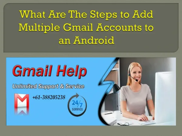 What are the steps to add multiple gmail accounts to an android