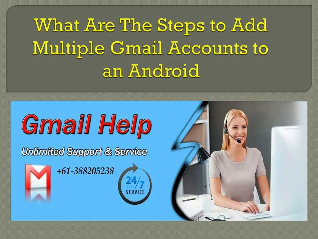 what are the steps to add multiple gmail accounts to an android