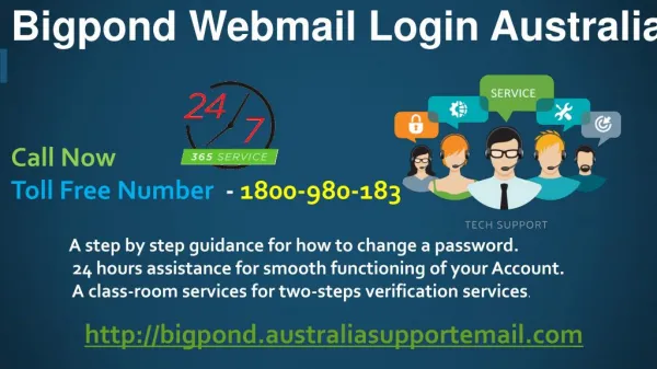 Bigpond Webmail Login Australia 1-800-980-183 Quick Action