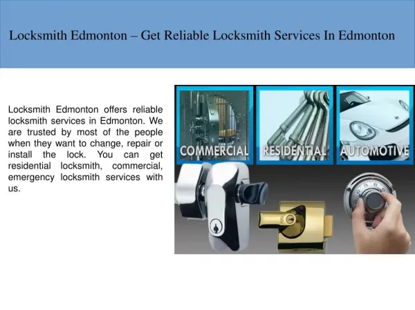 Locksmith Edmonton
