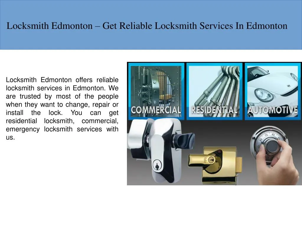 locksmith edmonton get reliable locksmith