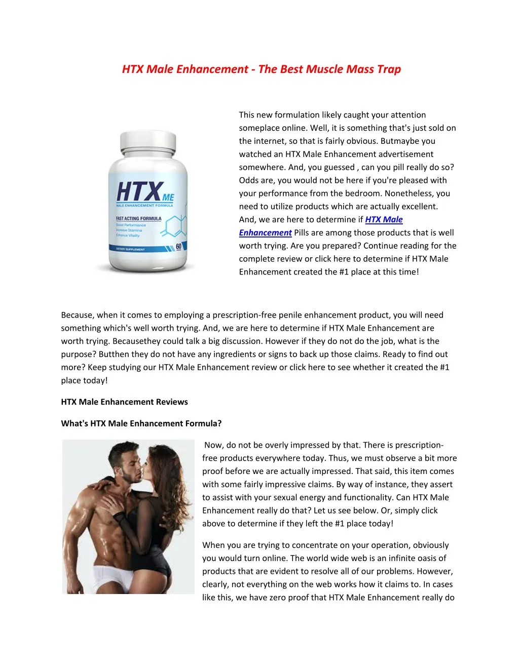 htx male enhancement the best muscle mass trap
