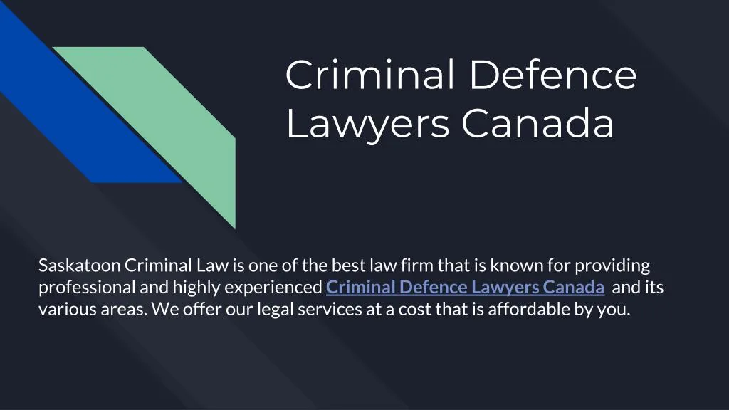 criminal defence lawyers canada
