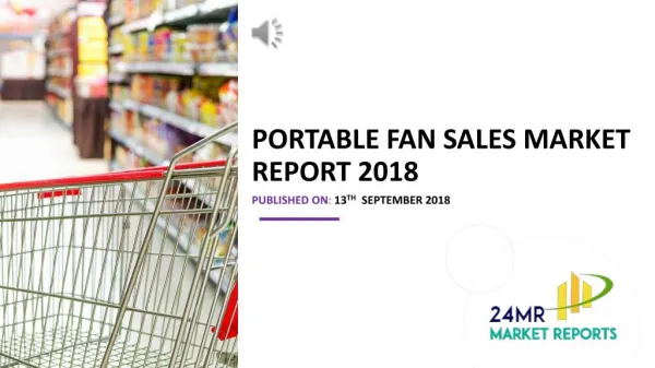 Portable Fan Sales Market Report 2018