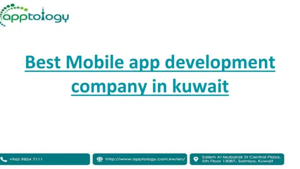 Andriod and IOS Application Development Company in Kuwait
