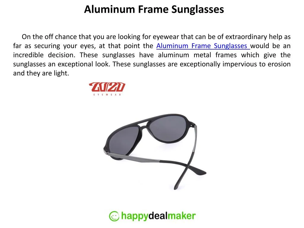 aluminum frame sunglasses