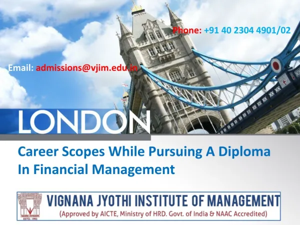 Career Scopes While Pursuing A Diploma In Financial Management